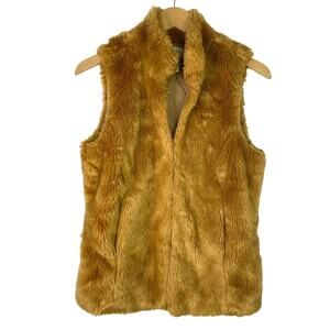 Lucky Brand Brown Faux Fur Vest M
